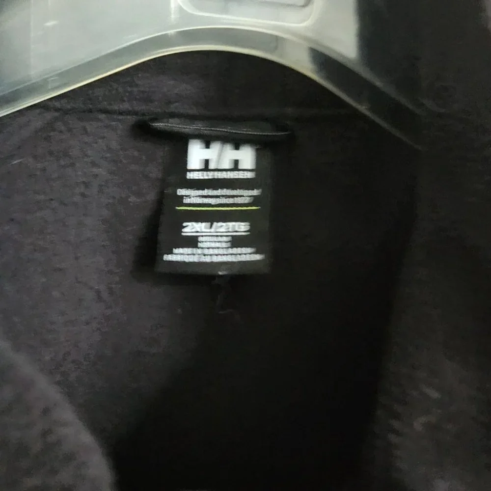 *SOLD* HELLY HANSEN | Fleece half zip pullover polartec black sz 2XL - Picture 3 of 5